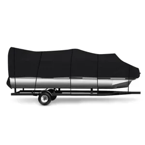 17-24ft Rubber Dinghy Pontoon Boat Covers 210d Water Rain Proof Trailerable Pontoon Boat Cover Coat Protector Sun Uv Dust Cover