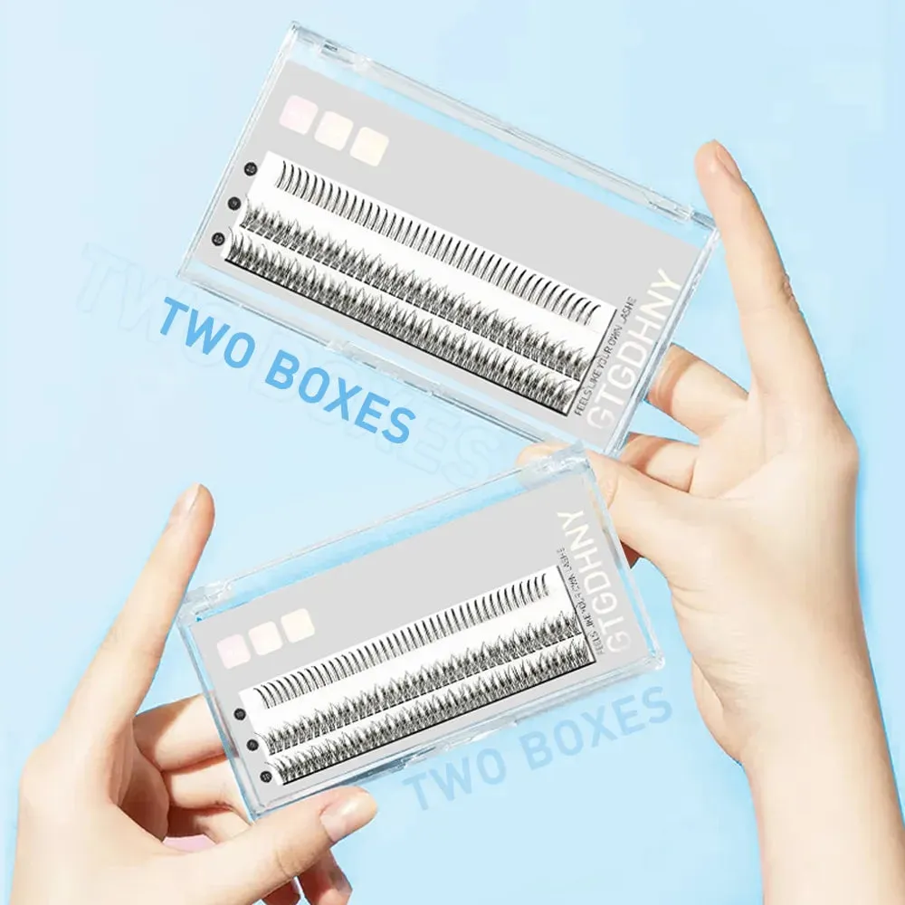 3d Heat Bonded False Individual Lashes Diy a m Shape Spikes Cluster Fishtail Mix Premade Fan