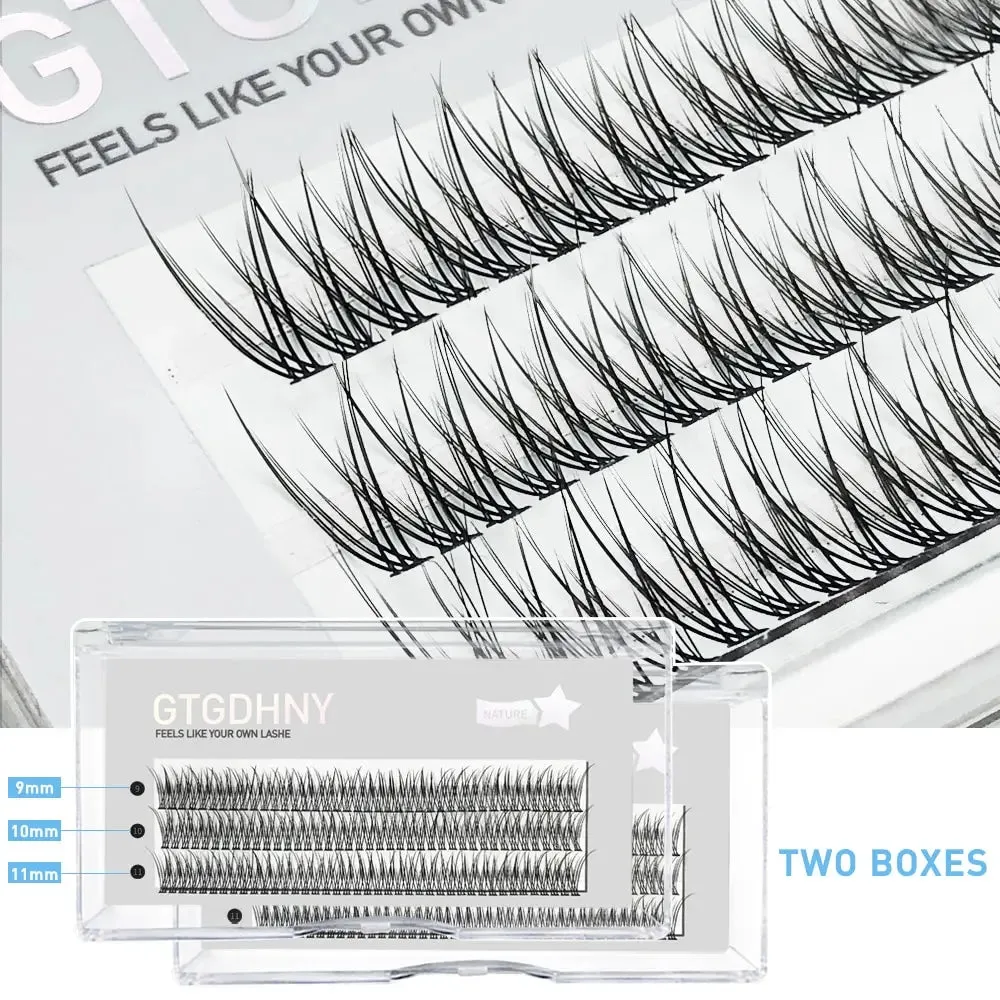 3d Heat Bonded False Individual Lashes Diy a m Shape Spikes Cluster Fishtail Mix Premade Fan