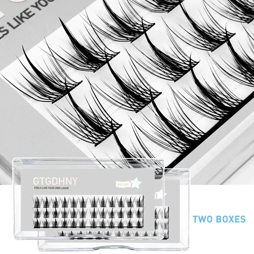 3d Heat Bonded False Individual Lashes Diy a m Shape Spikes Cluster Fishtail Mix Premade Fan