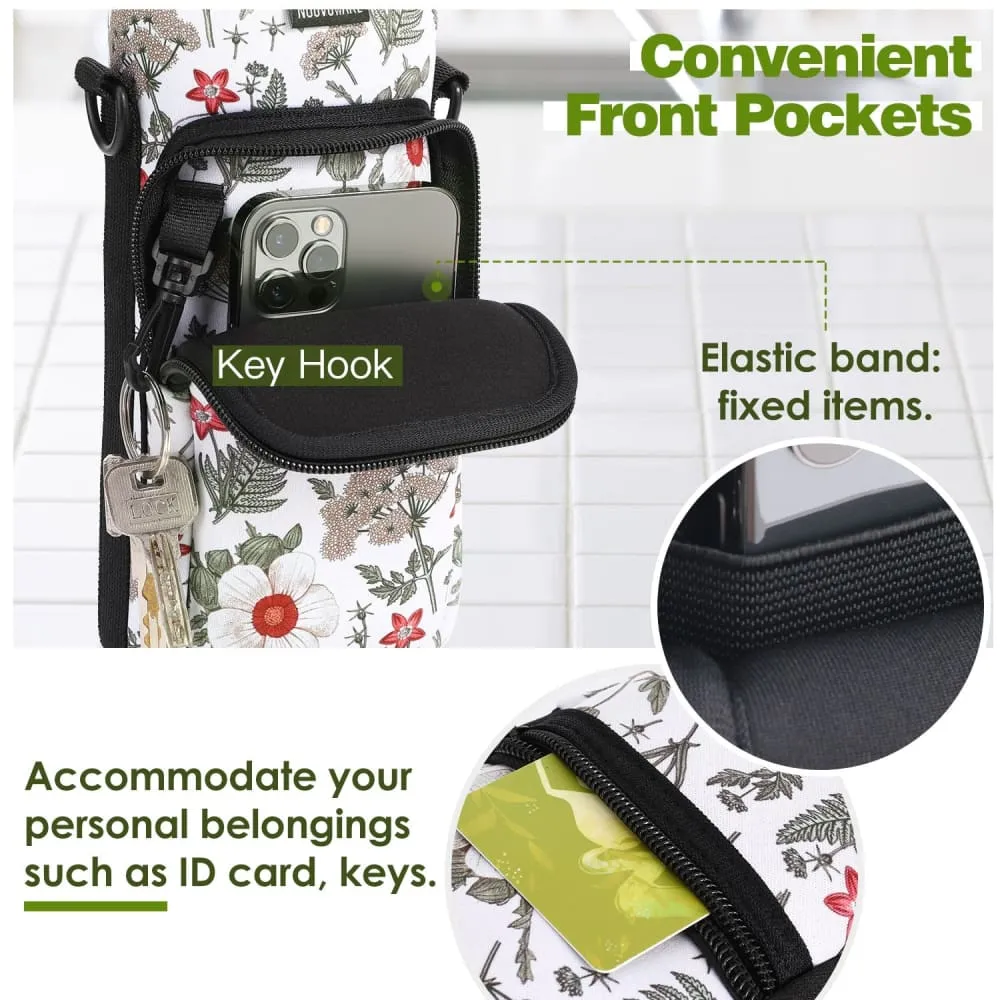 Adjustable Shoulder Strap Water Bottle Bag Pouch