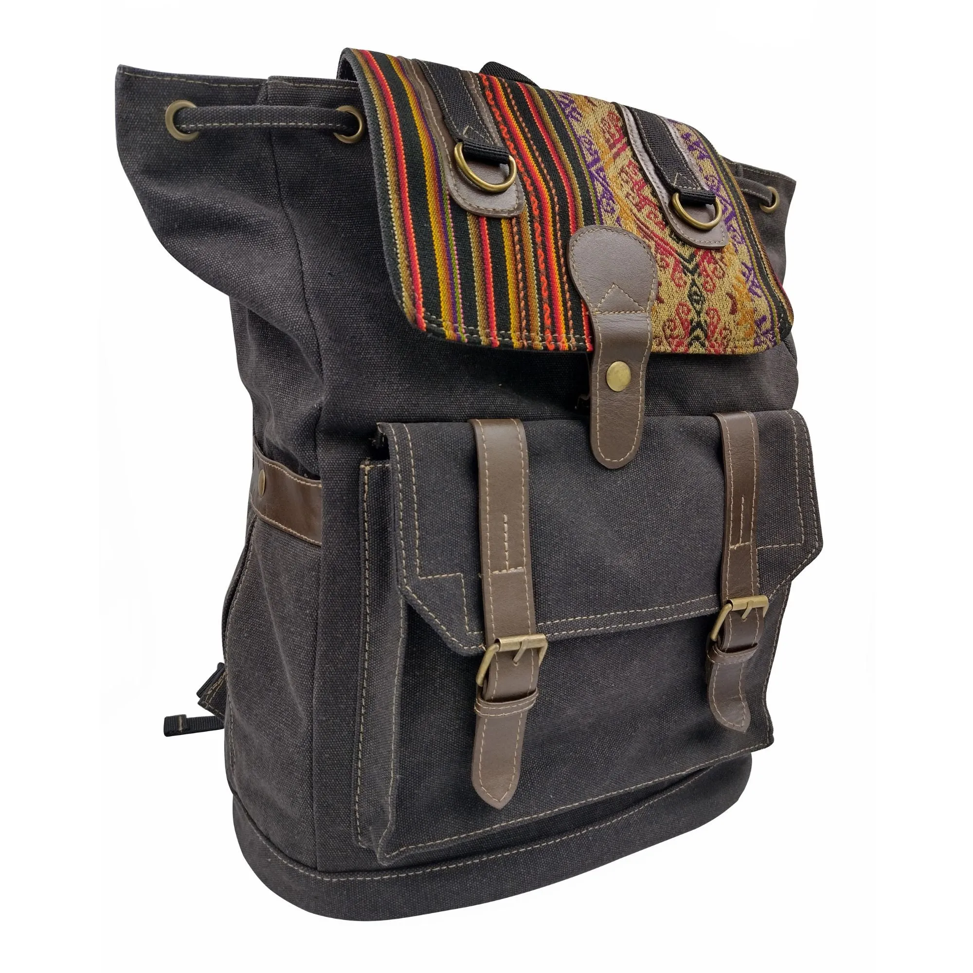Canvas Backpack - Black