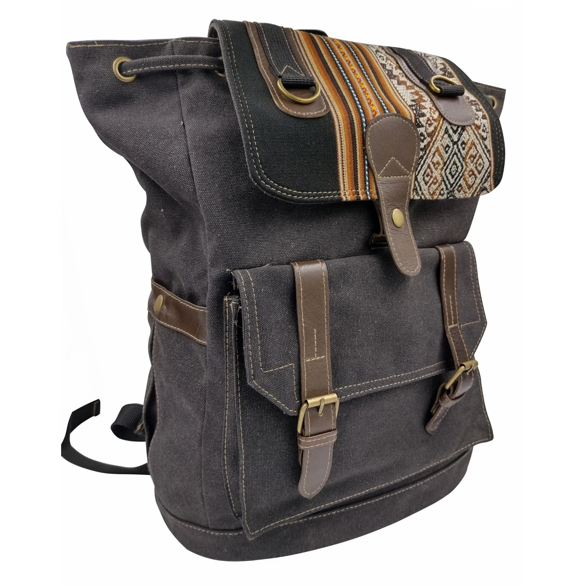 Canvas Backpack - Black