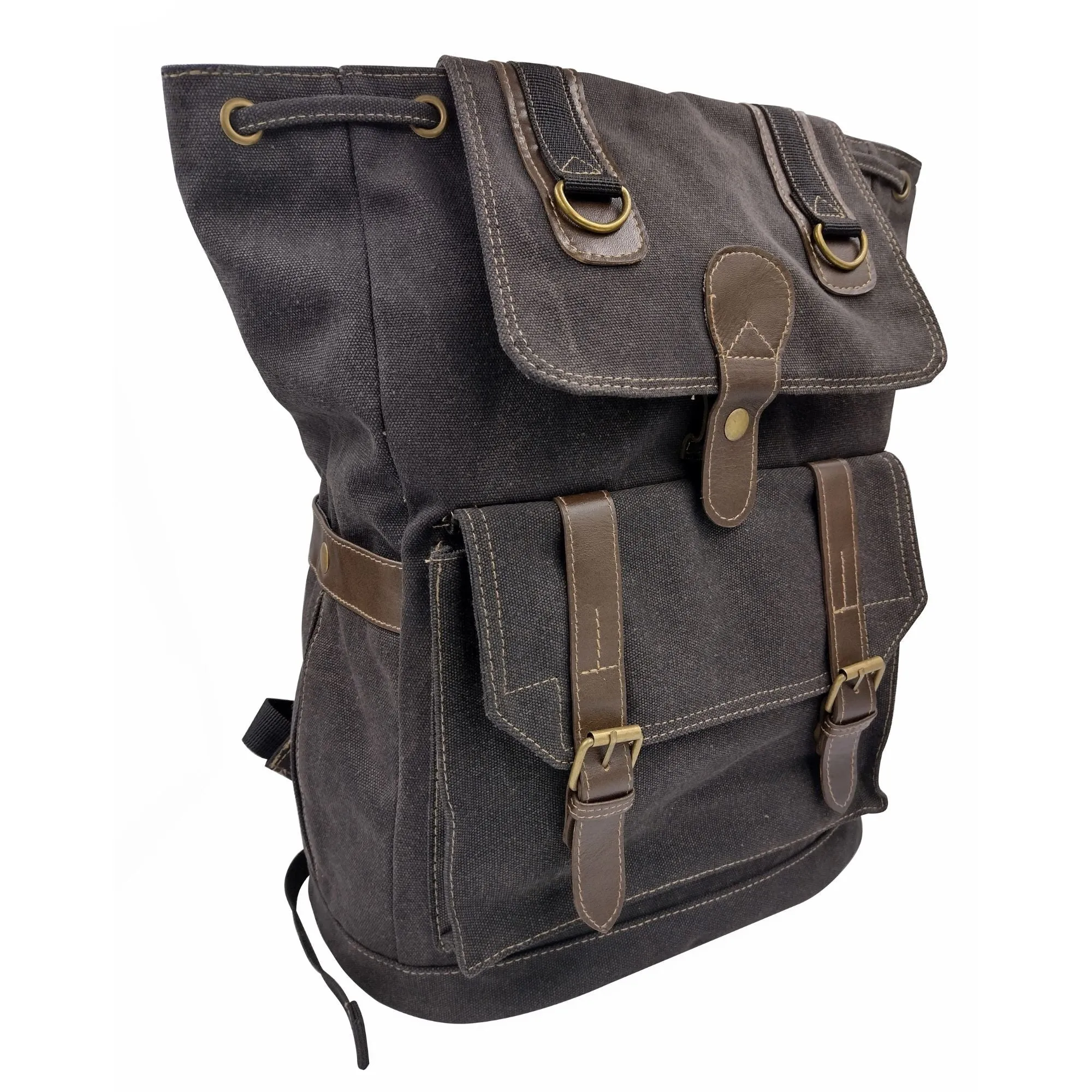 Canvas Backpack - Black