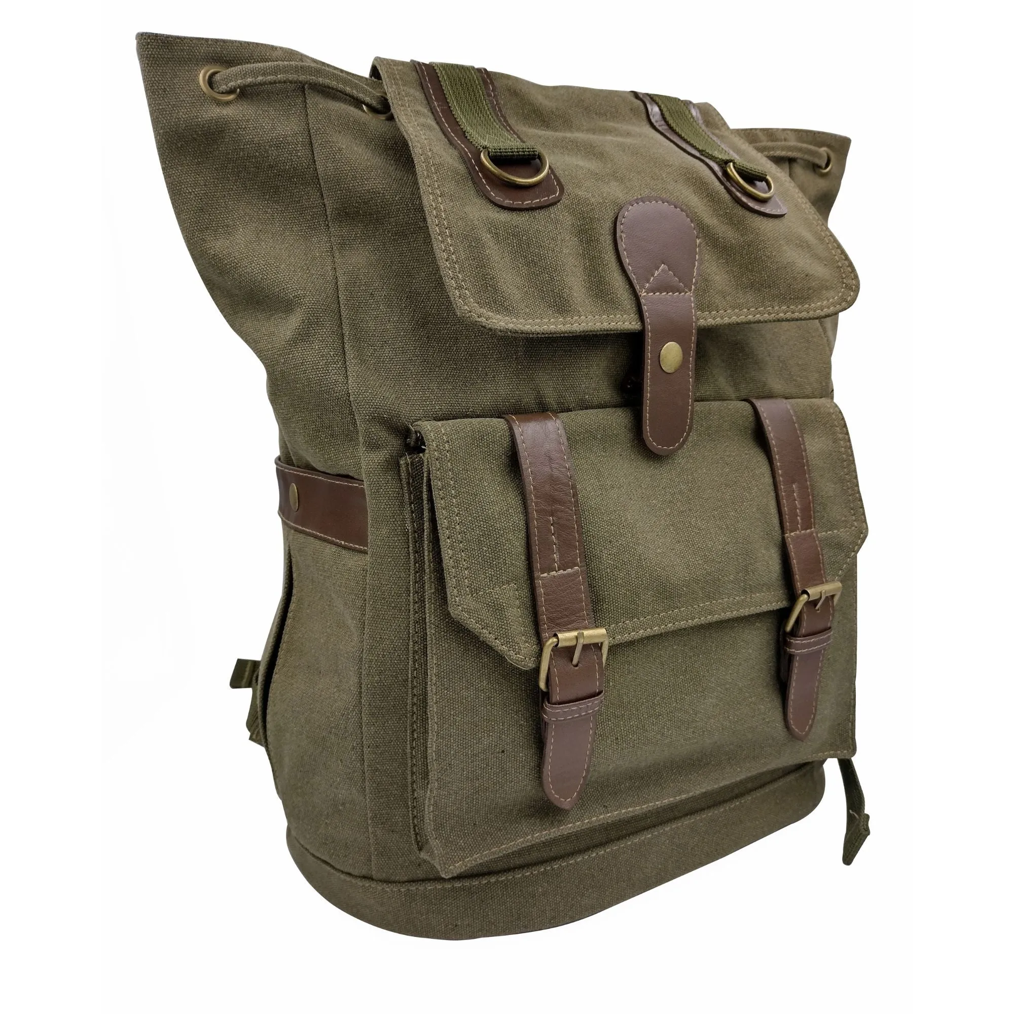 Canvas Backpack - Green