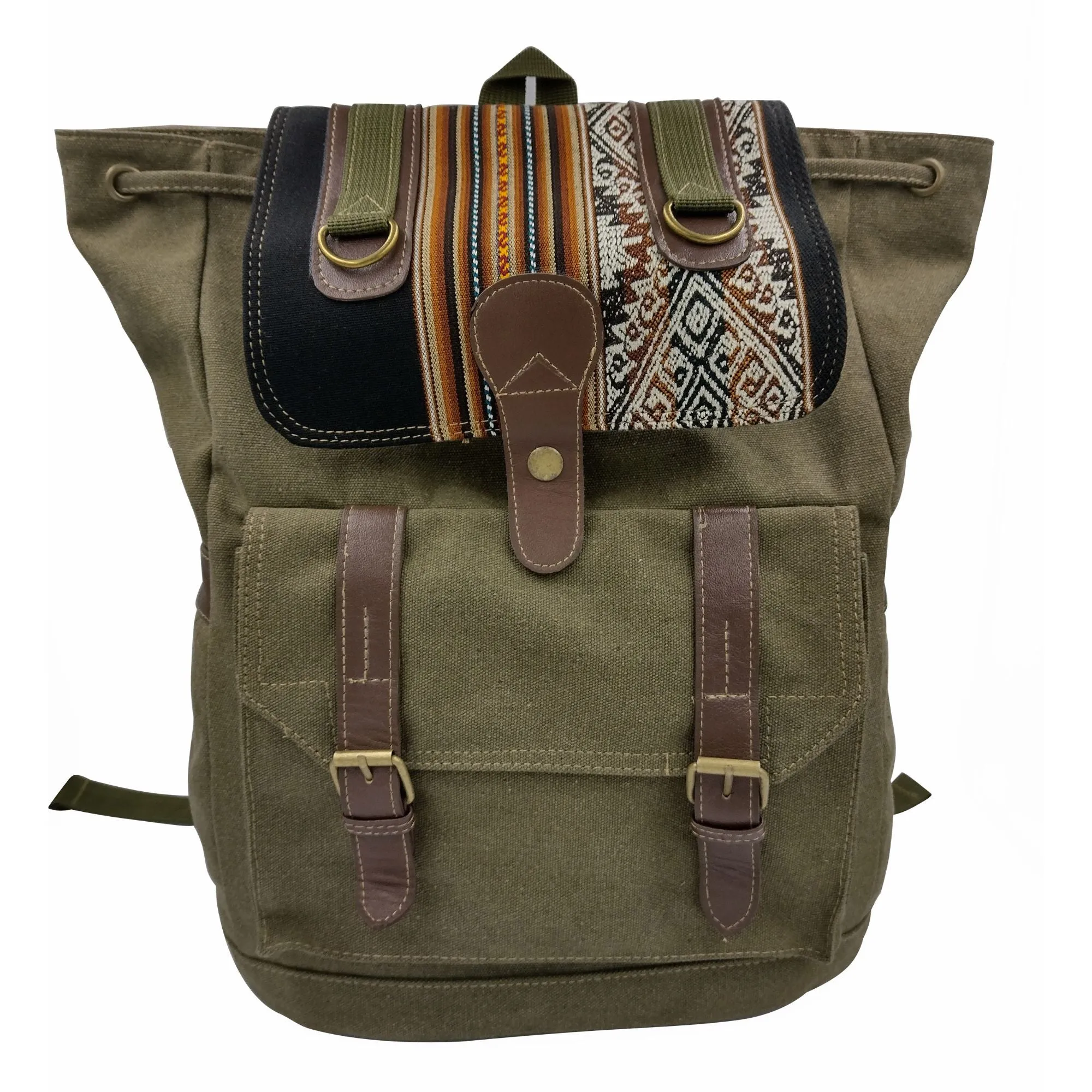 Canvas Backpack - Green