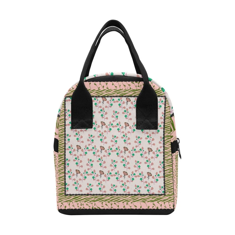 Hand-Painted Insulated Lunch Bag for Women & Men  Custom Art Print by Fashion Designer Maria Echenique  Durable & Lightweight, Made to Order