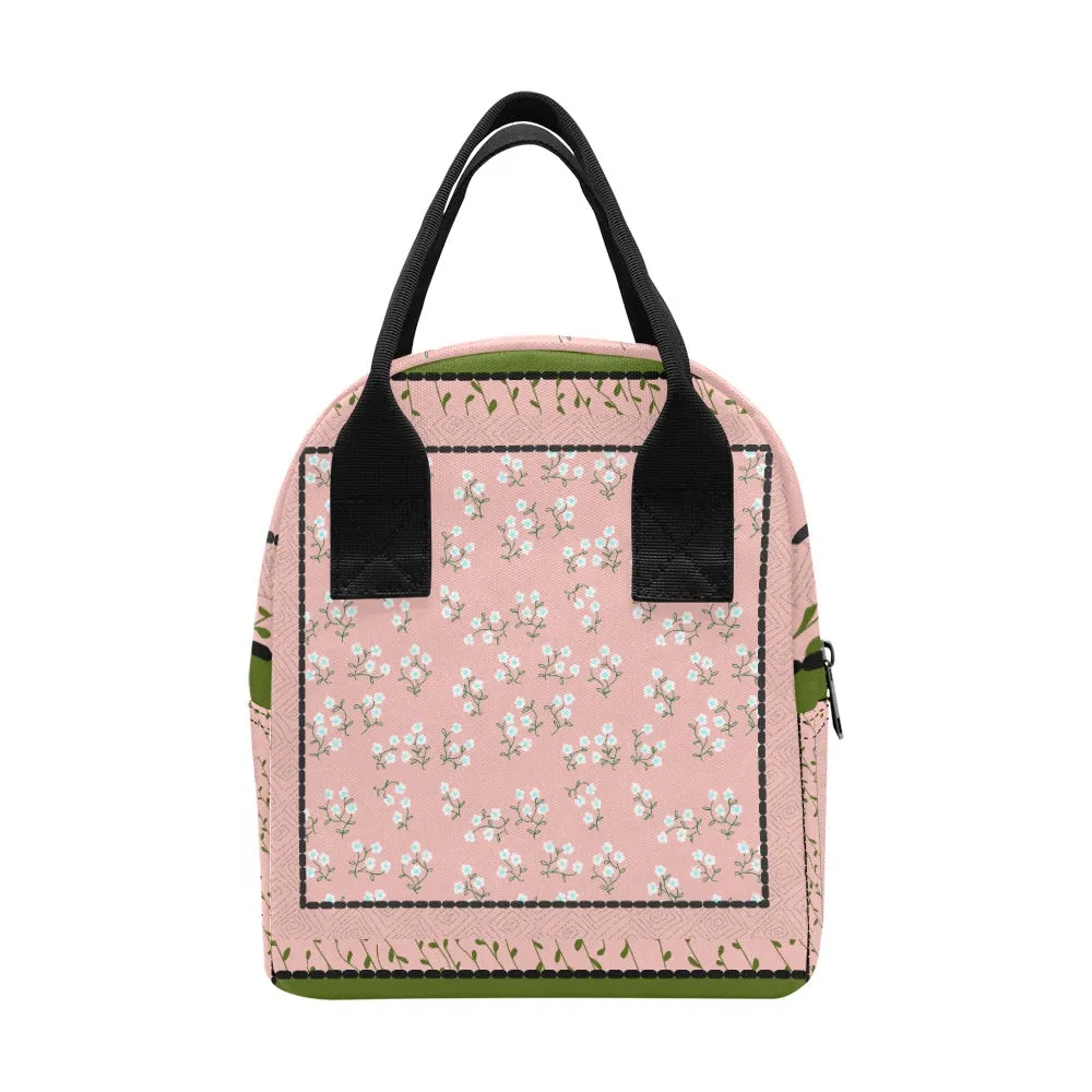 Hand-Painted Insulated Lunch Bag for Women & Men  Custom Art Print by Fashion Designer Maria Echenique  Durable & Lightweight, Made to Order