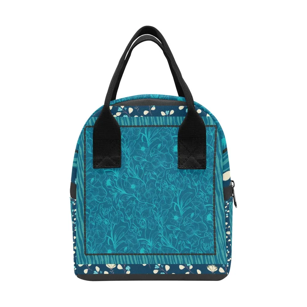 Hand-Painted Insulated Lunch Bag for Women & Men  Custom Art Print by Fashion Designer Maria Echenique  Durable & Lightweight, Made to Order