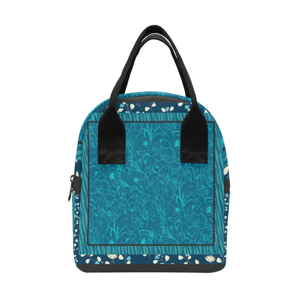 Hand-Painted Insulated Lunch Bag for Women & Men  Custom Art Print by Fashion Designer Maria Echenique  Durable & Lightweight, Made to Order