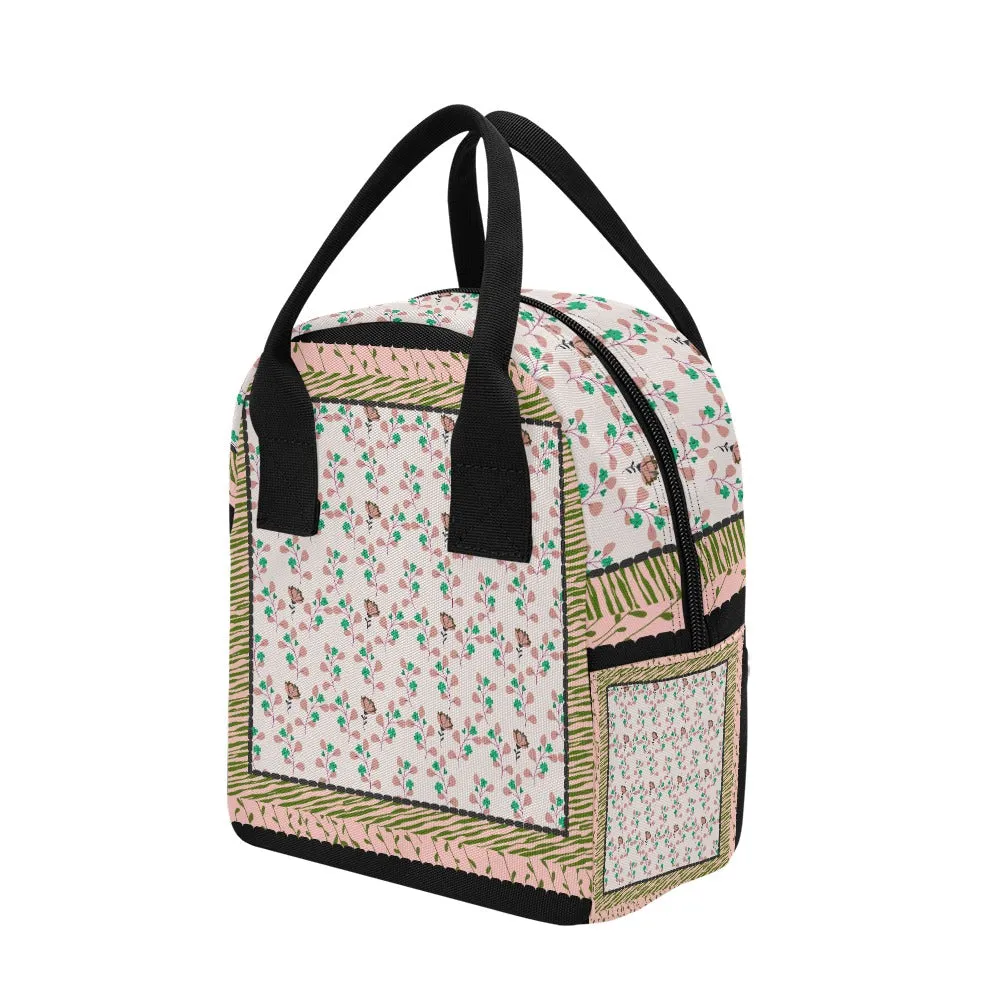Hand-Painted Insulated Lunch Bag for Women & Men  Custom Art Print by Fashion Designer Maria Echenique  Durable & Lightweight, Made to Order