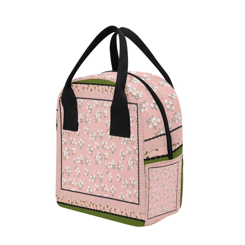 Hand-Painted Insulated Lunch Bag for Women & Men  Custom Art Print by Fashion Designer Maria Echenique  Durable & Lightweight, Made to Order