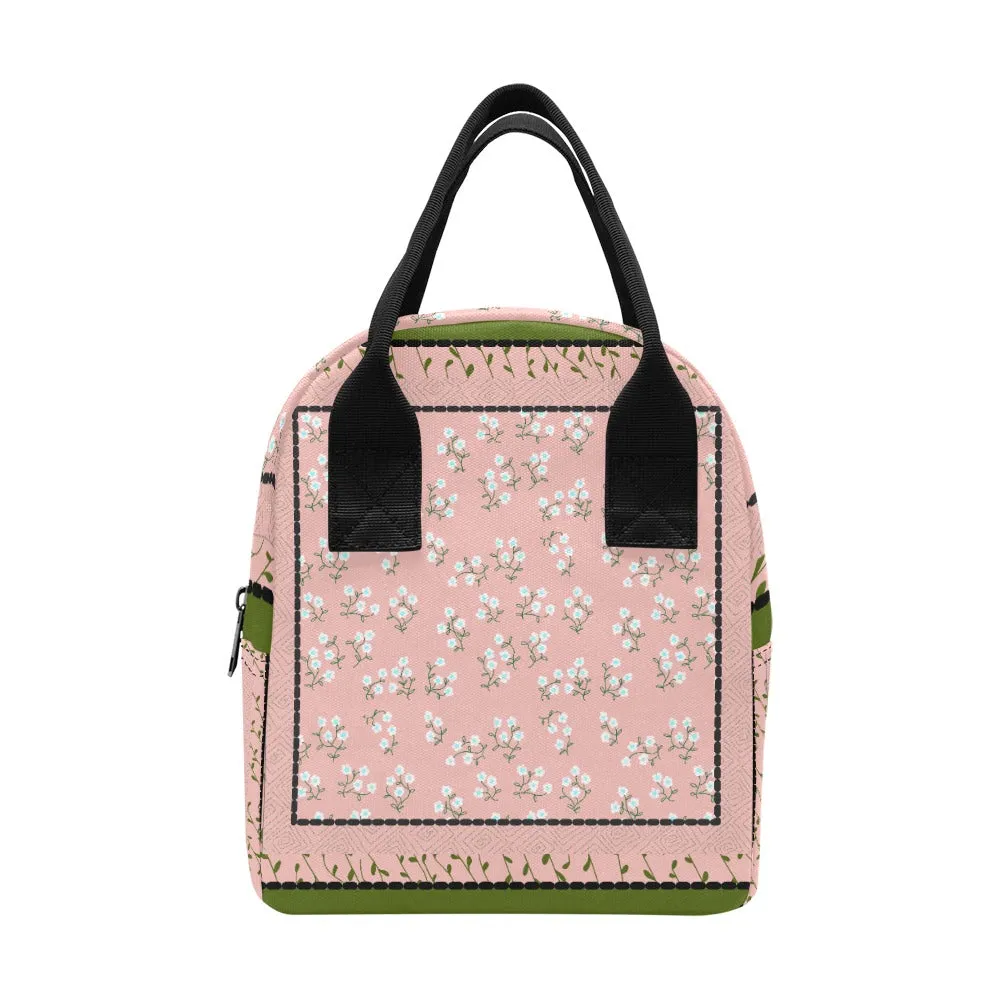 Hand-Painted Insulated Lunch Bag for Women & Men  Custom Art Print by Fashion Designer Maria Echenique  Durable & Lightweight, Made to Order