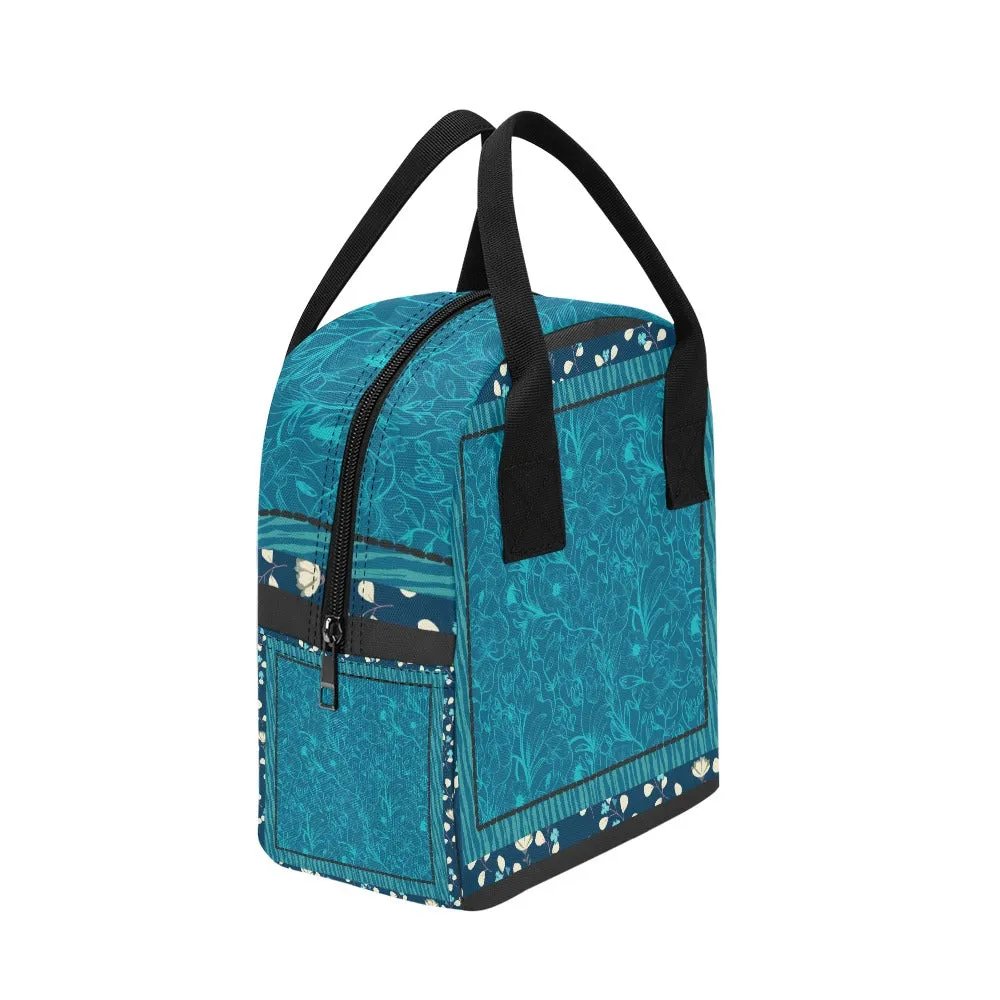 Hand-Painted Insulated Lunch Bag for Women & Men  Custom Art Print by Fashion Designer Maria Echenique  Durable & Lightweight, Made to Order