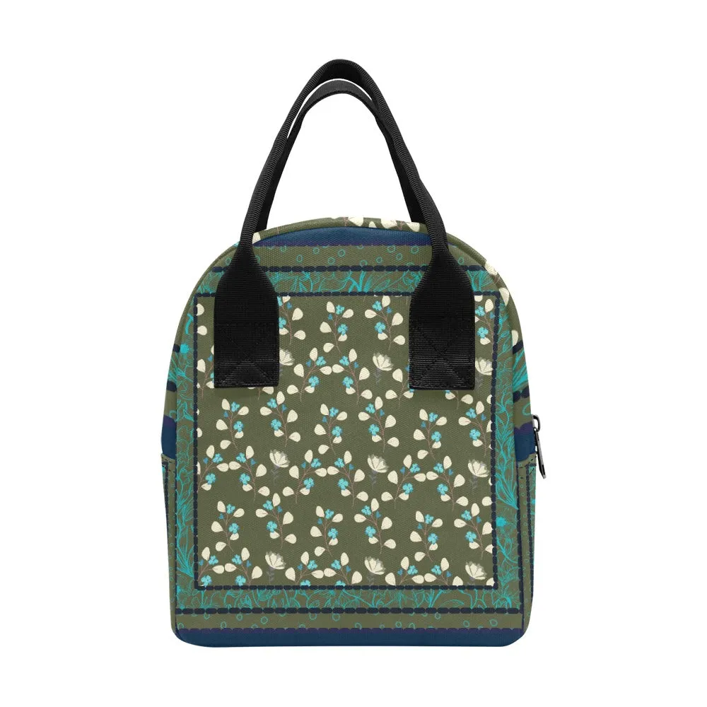 Hand-Painted Insulated Lunch Bag for Women & Men  Custom Art Print by Fashion Designer Maria Echenique  Durable & Lightweight, Made to Order