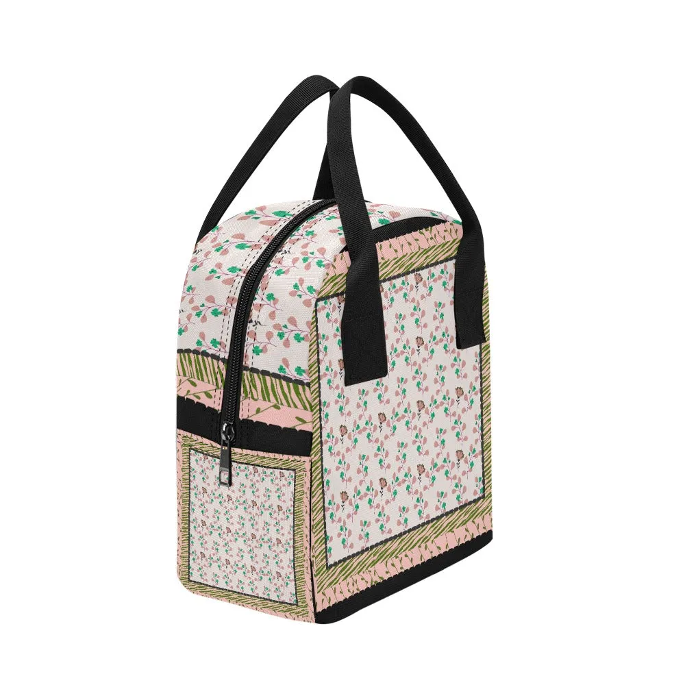 Hand-Painted Insulated Lunch Bag for Women & Men  Custom Art Print by Fashion Designer Maria Echenique  Durable & Lightweight, Made to Order