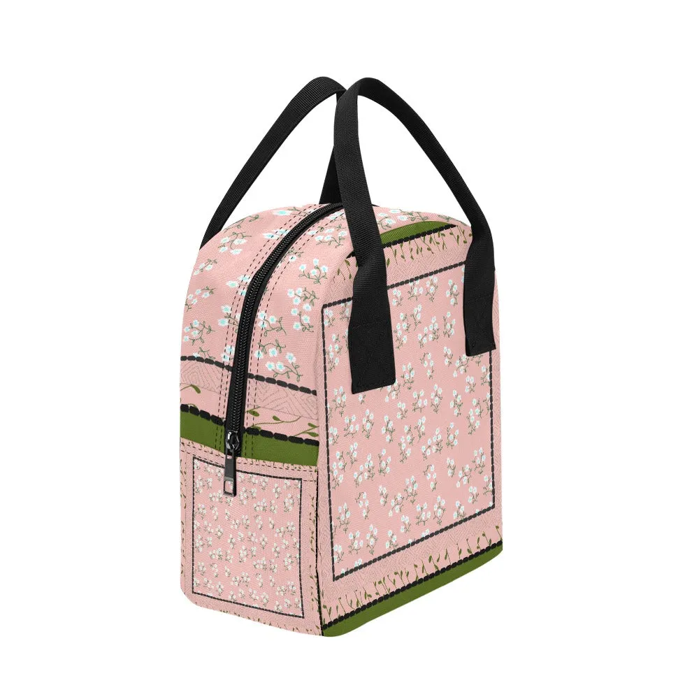 Hand-Painted Insulated Lunch Bag for Women & Men  Custom Art Print by Fashion Designer Maria Echenique  Durable & Lightweight, Made to Order
