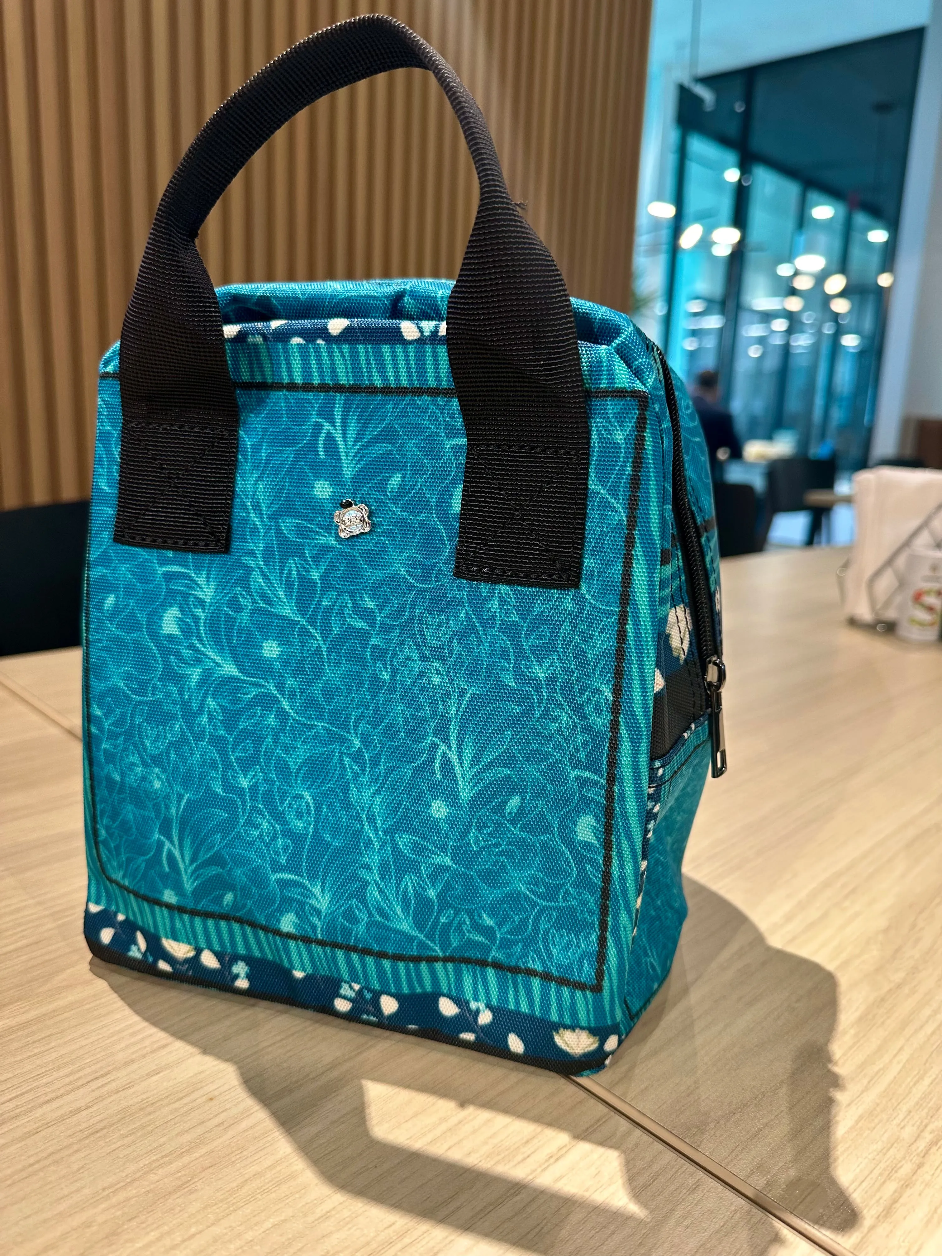 Hand-Painted Insulated Lunch Bag for Women & Men  Custom Art Print by Fashion Designer Maria Echenique  Durable & Lightweight, Made to Order