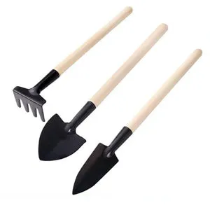 Kid's Garden Tools Set of 3 Pieces (Trowel, Shovel, Rake)