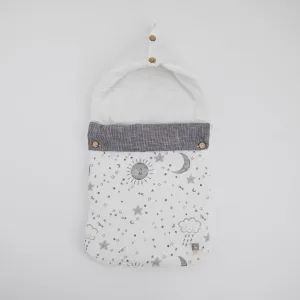 Lunar Lullaby Baby Carrier Nest (Muslin),Carrying Nest Bag Portable Travelling Bed for Infants for 0-4 Months