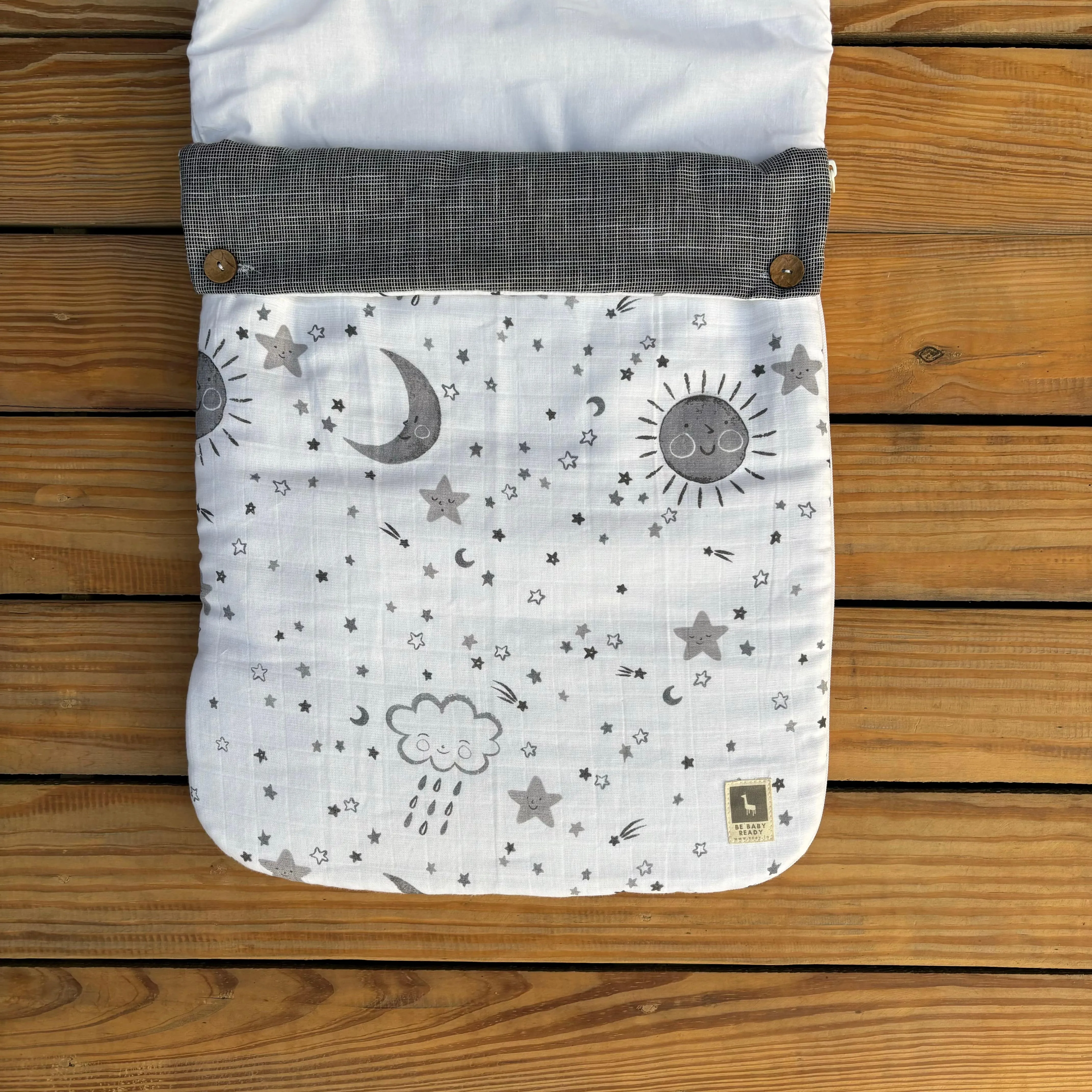 Lunar Lullaby Baby Carrier Nest (Muslin),Carrying Nest Bag Portable Travelling Bed for Infants for 0-4 Months