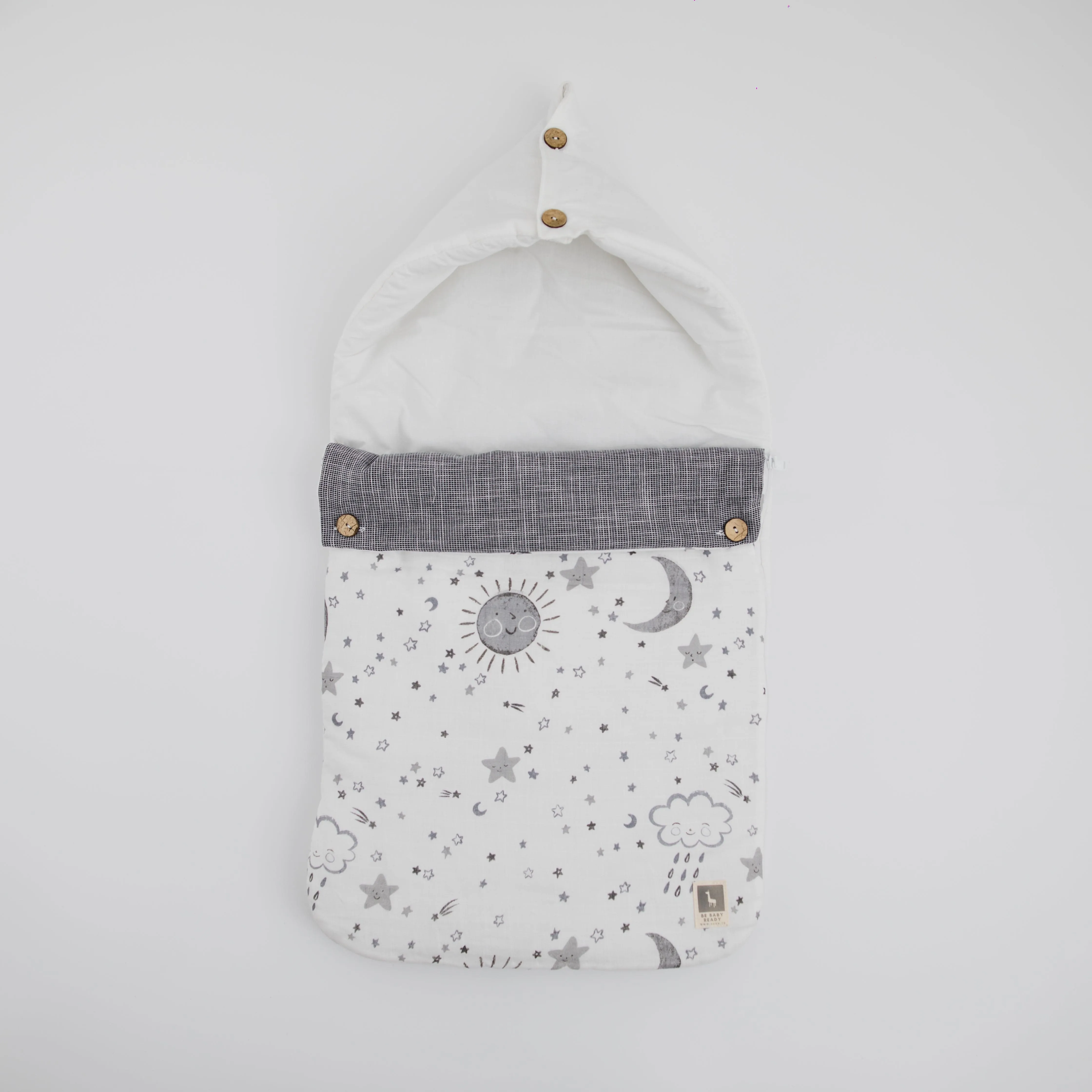 Lunar Lullaby Baby Carrier Nest (Muslin),Carrying Nest Bag Portable Travelling Bed for Infants for 0-4 Months