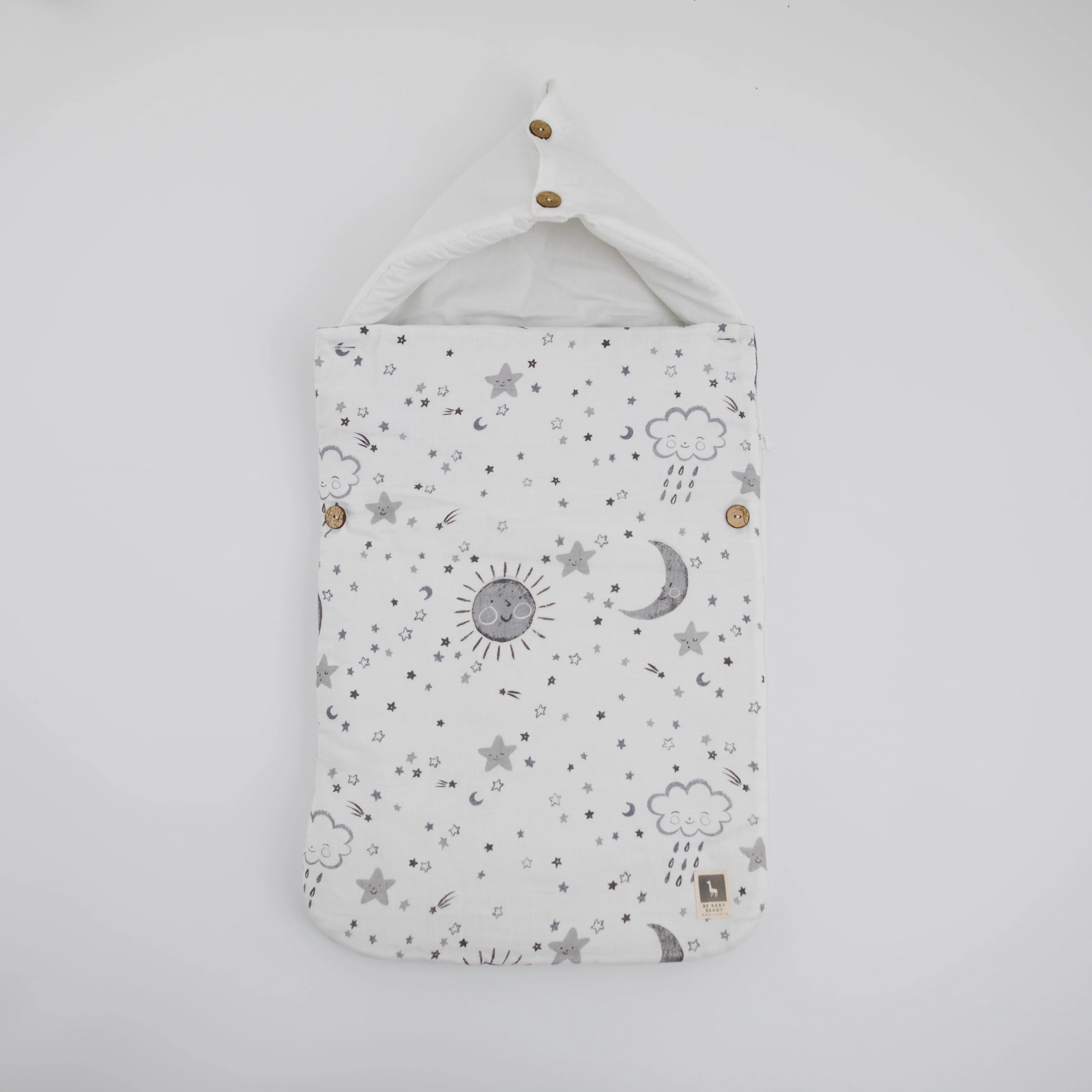 Lunar Lullaby Baby Carrier Nest (Muslin),Carrying Nest Bag Portable Travelling Bed for Infants for 0-4 Months