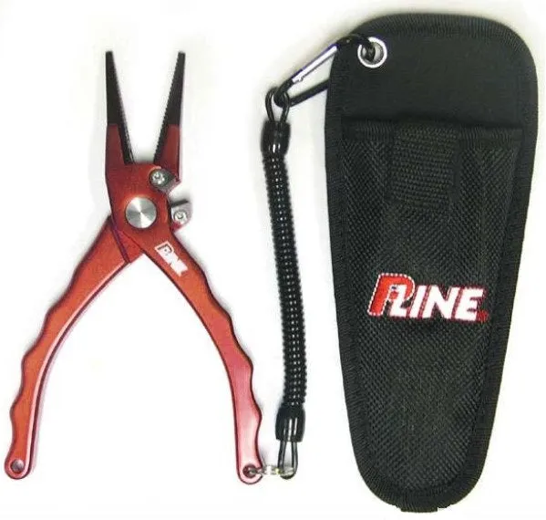 P-Line Adaro Aluminum Pliers With Holster Red 7.5