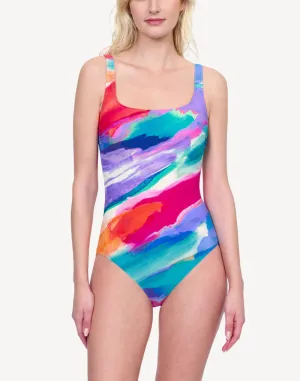 Palma Mallorca Square Neck One Piece Swimsuit
