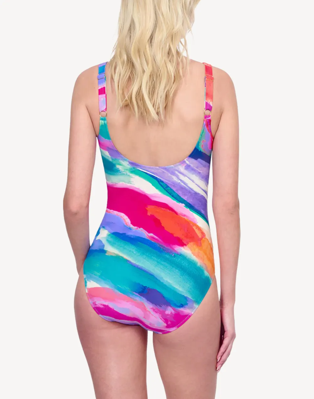 Palma Mallorca Square Neck One Piece Swimsuit