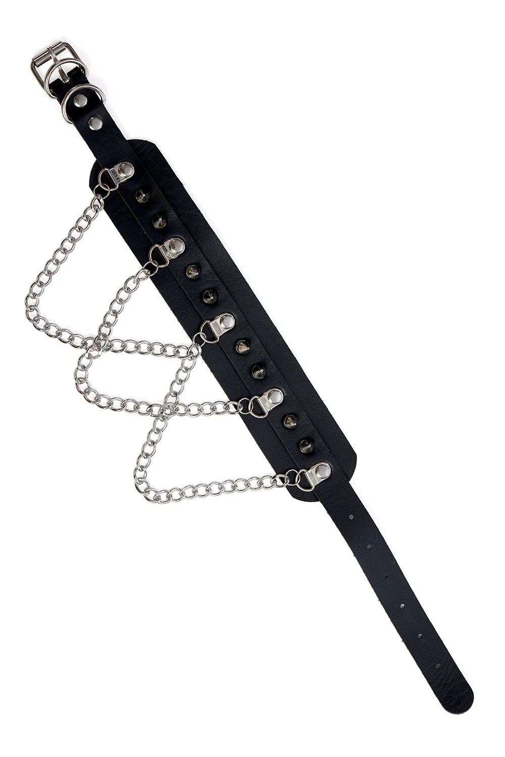 Vegana Chain & Spike Choker